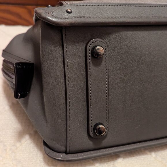 Coach Mixed Leather Dreamer 36 Handbag Gray - Picture 7 of 16